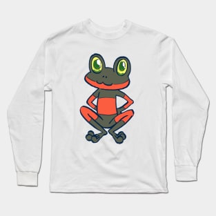 I draw duke the red and black striped frog / chocolat's familiar sugar sugar rune Long Sleeve T-Shirt